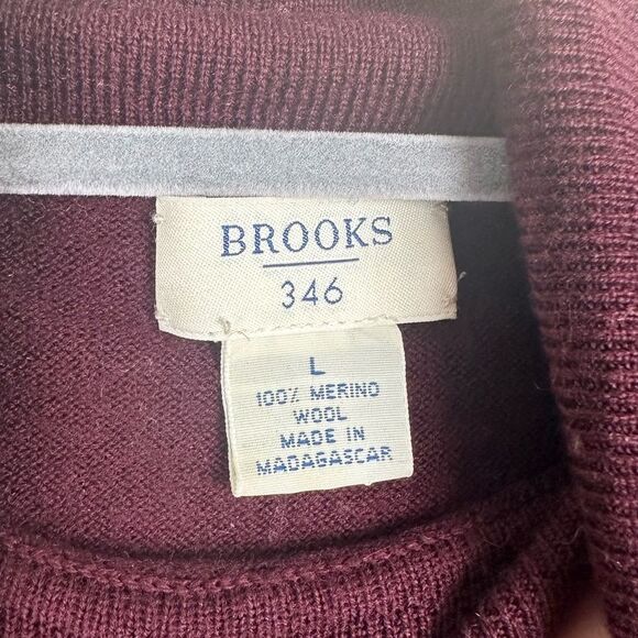 Rooks 346 sleeveless 100% merino wool turtleneck top size L - Picture 3 of 3